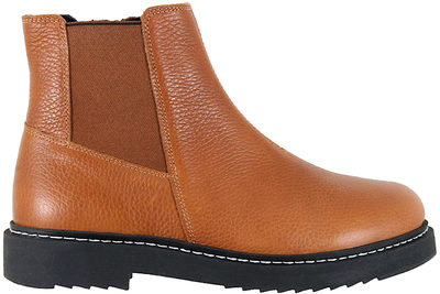 salg af NEW FEET CHESTNUT STØVLE I BRUNT GLAT SKIND