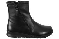 salg af NEW FEET VINTERSTØVLE I SORT GLAT SKIND