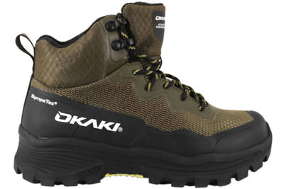 salg af OKAKI VANDTÆT OLIVENGRØN VANDRESTØVLE