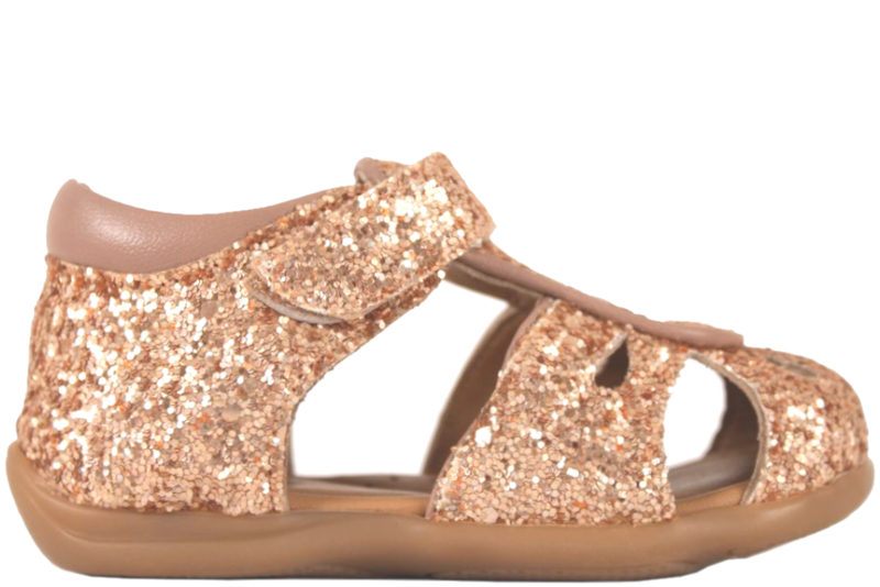 SOFIE SCHNOOR ROSEGOLD SANDAL GLIMMER Her - Salg af Pige sandaler