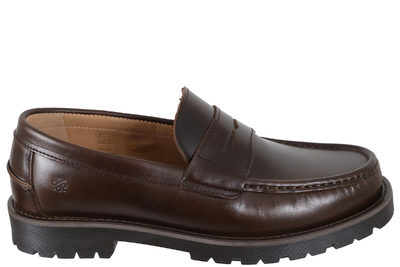 salg af PLAYBOY KANSAS LOAFERS I MØRKEBRUNT LÆDER