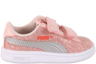 salg af PUMA SMASH V2GLITZ GLAMV INF LYSERØD FRITIDSSKO