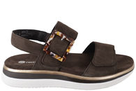 salg af REMONTE SANDAL I MØRKEBRUNT RUSKIND