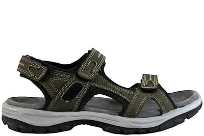 salg af RESERVED SANDAL I GRØNT NUBUCK