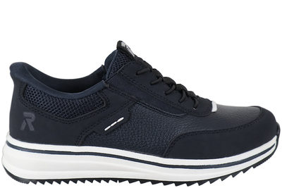 salg af RIEKER 2GO SKO I MØRKEBLÅ PU OG TEKSTIL