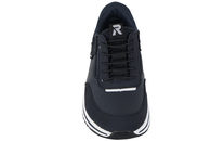 RIEKER 2GO SKO I MØRKEBLÅ PU OG TEKSTIL