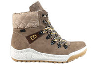 salg af RIEKER VINTERSTØVLE I BEIGE PU OG TEKSTIL