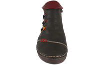 RIEKER MØRKEGRØN IMITERET SKINDSTØVLE