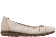 salg af RIEKER BALLERINA I SANDFARVET RUSKIND