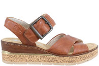 salg af RIEKER SANDAL I BRUNT PU