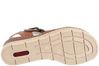 RIEKER SANDAL MED BRUN GUMMISÅL