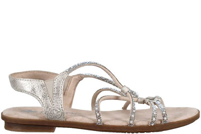 salg af RIEKER SANDAL I BEIGE TEKSTIL