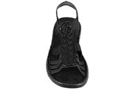 RIEKER SANDAL I SORT TEKSTIL