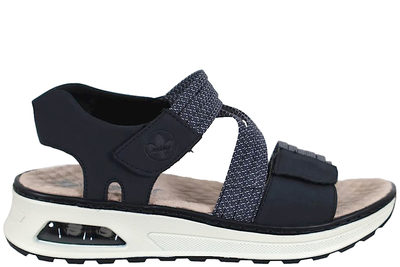 salg af RIEKER SANDAL I MØRKEBLÅ TEKSTIL