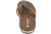RIEKER SLIPPERS MED ORANGE DETALJER