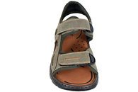 RIEKER SANDAL I GRØNT TEKSTIL
