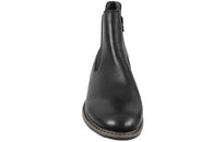 RIEKER KLASSISK ANKELSTØVLE I SORT GLAT SKIND