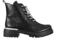 salg af RIEKER ANKELSTØVLE I SORT KUNSTSKIND