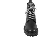 RIEKER ANKELSTØVLE I SORT KUNSTSKIND