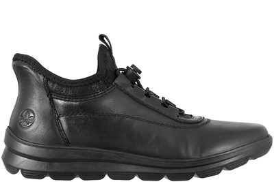 salg af RIEKER SKO I SORT GLAT SKIND