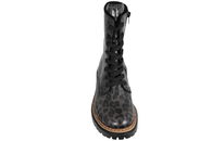RIEKER TREKVART STØVLE I LEOPARD PU