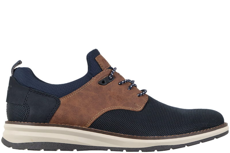 salg af RIEKER SKO I BLÅ TEKSTIL OG MESH