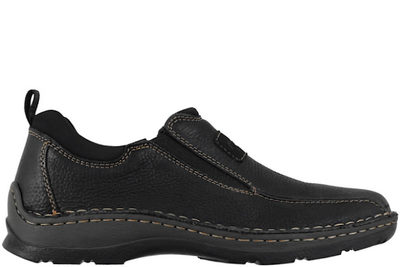 salg af RIEKER HYTTESKO I SORT OLIERET SKIND