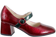 salg af RIEKER PUMPS I METALLIC RØD