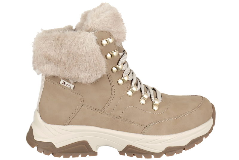 salg af RIEKER VINTERSTØVLE I BEIGE PU