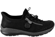 salg af RIEKER READY2GO SKO I SORT PU