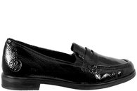 salg af RIEKER LOAFERS I SORT SYNTET MED LAK LOOK