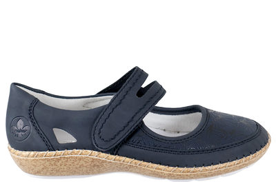 salg af RIEKER SKO I MØRKEBLÅT PU