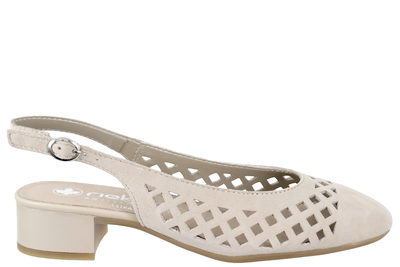 salg af RIEKER SLINGBACK I BEIGE NUBUCK