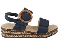 salg af RIEKER SANDAL I MØRKEBLÅ PU