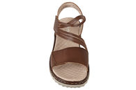 RIEKER SANDAL I BRUNT GLAT SKIND