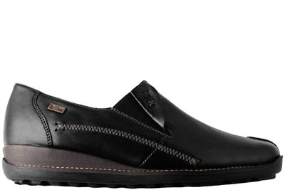 salg af RIEKER SKO I SORT GLAT SKIND