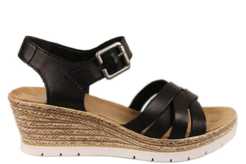 Køb RIEKER SORT - Salg af sandaler