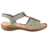 salg af RIEKER SANDAL I GRØNT PU