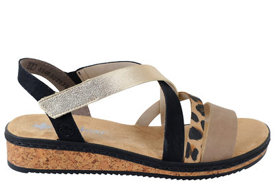 salg af RIEKER SANDAL I MULTIFARVET PU