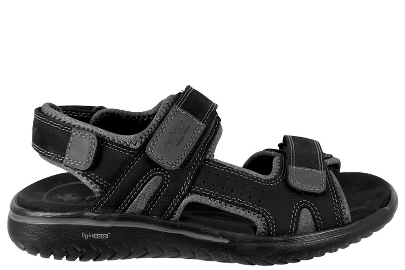 salg af RIEKER SANDAL I SORT SKIND