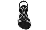 RIEKER SANDAL PÅ HÆL I SORT PU