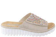 salg af RIEKER SLENTERS I BEIGE PU MED PYNTESTEN