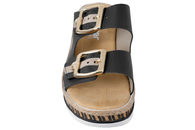 RIEKER SLENTERS I SORT GLAT SKIND