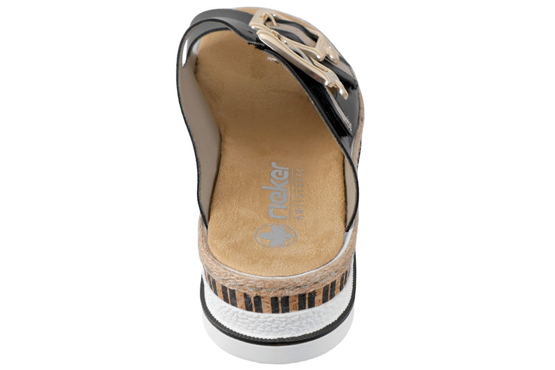 Rieker women V8763Slippers, beige, 39 EU