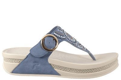 salg af RIEKER SLENTERS MED TÅREM I LYSEBLÅT PU