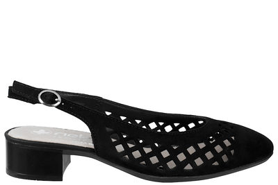 salg af RIEKER SLINGBACK I SORT NUBUCK