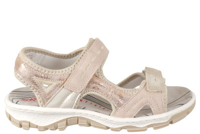 salg af RIEKER TRAVESANDAL I LYSERØDT PU