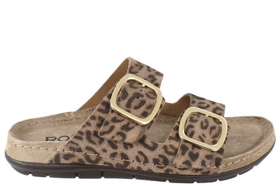 salg af ROHDE SLENTERS I RUSKIND MED LEOPARD LOOK