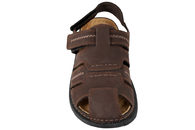 ROHDE SANDAL MED LUKKET SNUDE I BRUNT NUBUCK