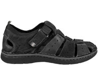 salg af ROHDE SANDAL I SORT SKIND MED LUKKET SNUDE